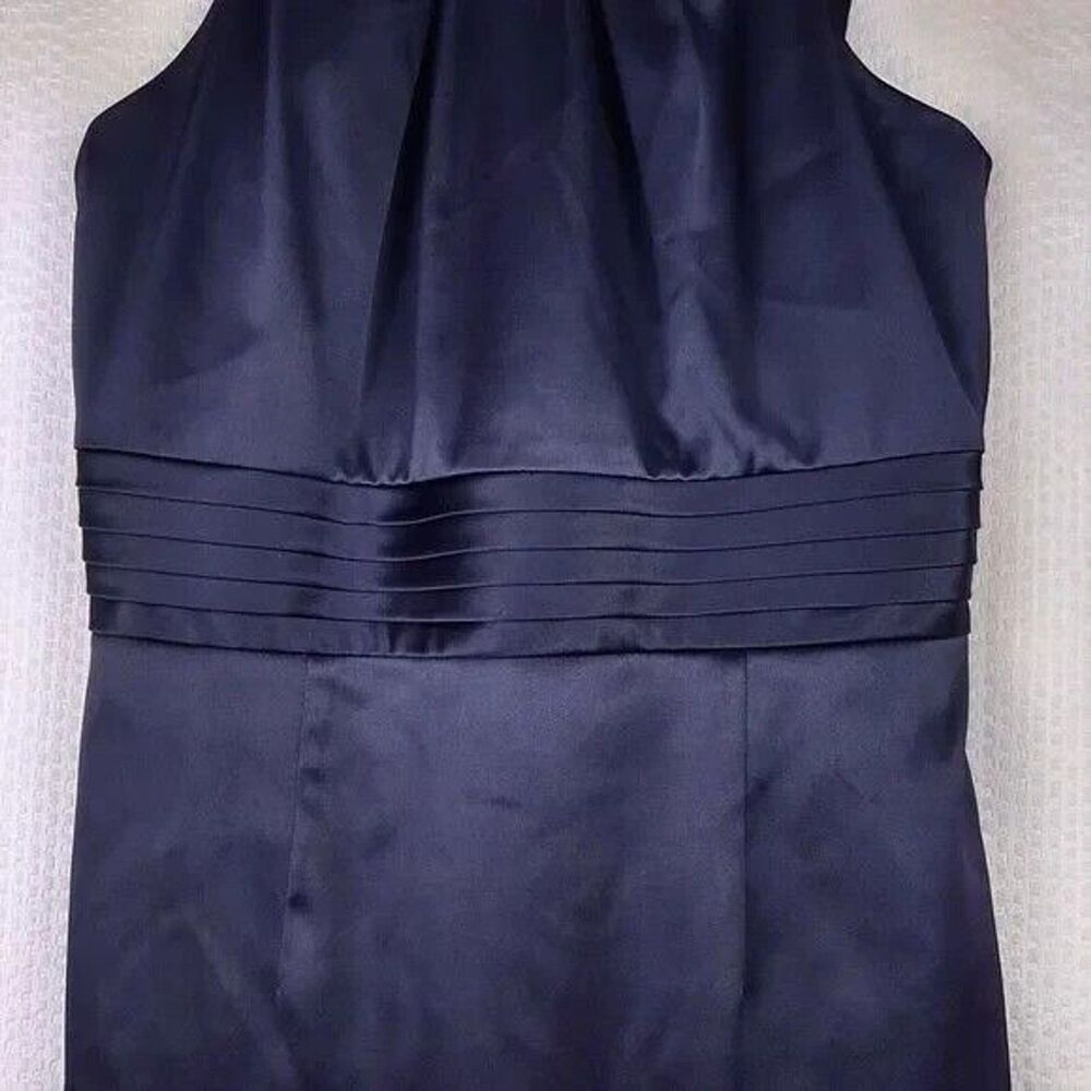 Antonio Melani Women Sheath Purple Sleeveless Embellished Straps Pleated Size 2 - Picture 2 of 11